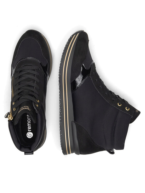 Remonte Remonte Schnürschuhe D1370-01 Schwarz