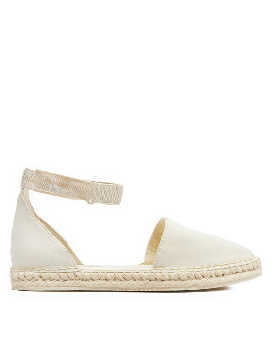 Calvin Klein Jeans Calvin Klein Jeans Espadrilky Ankle Espadrille Btw YW0YW01027 Écru