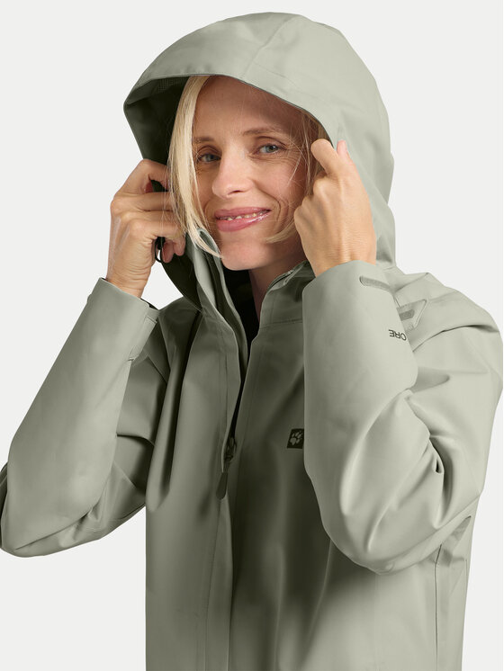 Jack Wolfskin Jack Wolfskin Outdoor-Jacke Trailtime 2l A63902 Grün Regular Fit