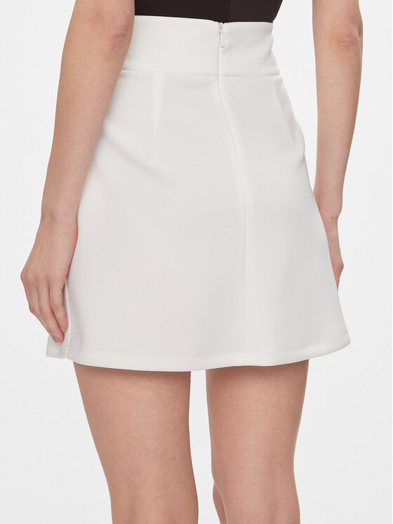 Max Mara Leisure Max Mara Leisure Fustă trapez Varina 2416771037 Alb Regular Fit