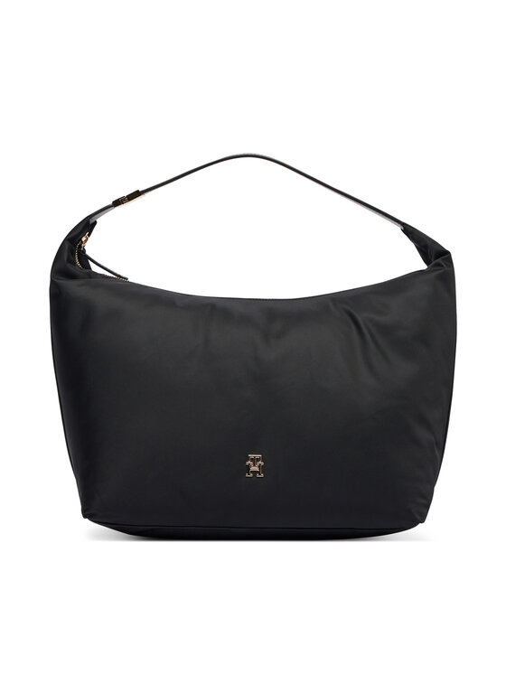 Tommy Hilfiger Tommy Hilfiger Táska Th Go Hobo Nylon AW0AW18229 Fekete