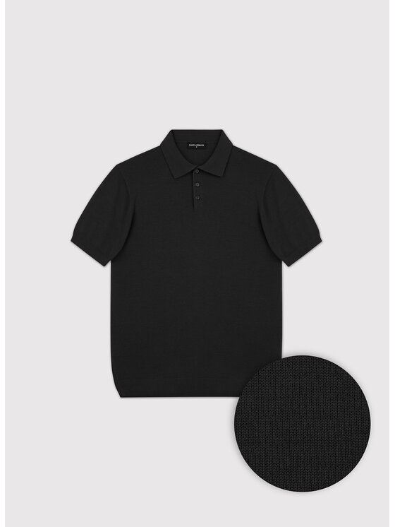 Pako Lorente Pako Lorente Polo P26SF-TX-010 Czarny Classic Fit