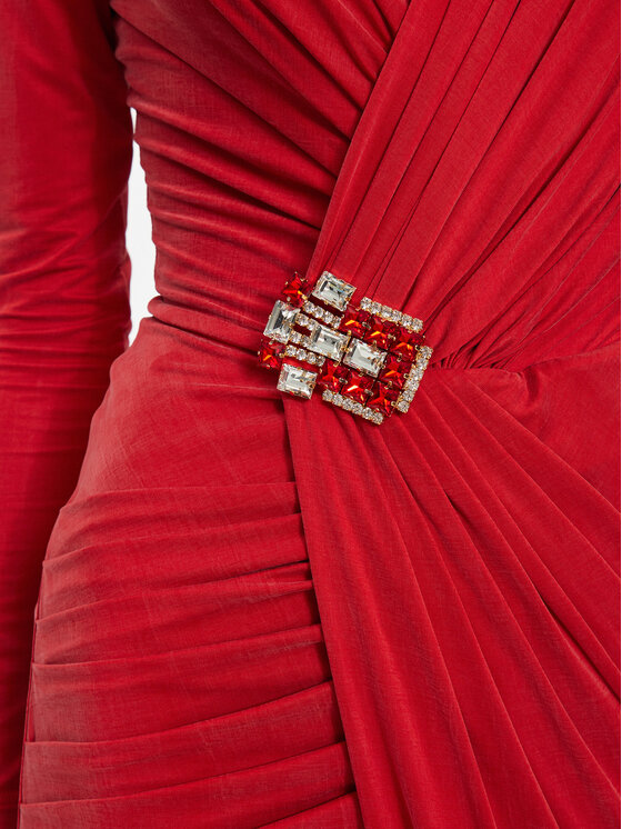 Elisabetta Franchi Elisabetta Franchi Официална рокля AB-493-37E2-V720 Червен Regular Fit