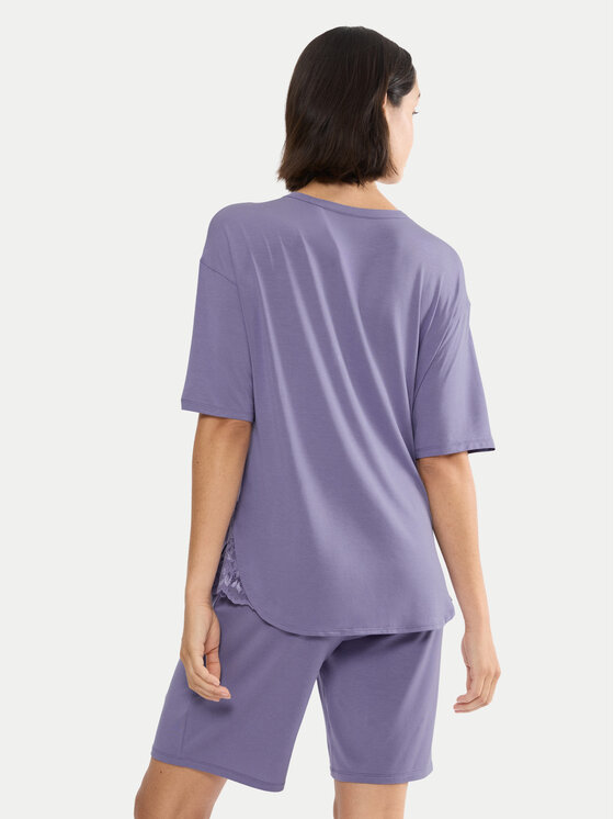 Triumph Triumph Piżama Timeless Sensuality 10222627 Fioletowy Relaxed Fit
