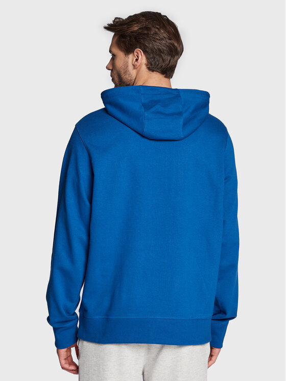 New Balance New Balance Pulóver Essentials Stacked Logo MT03558 Kék Relaxed Fit