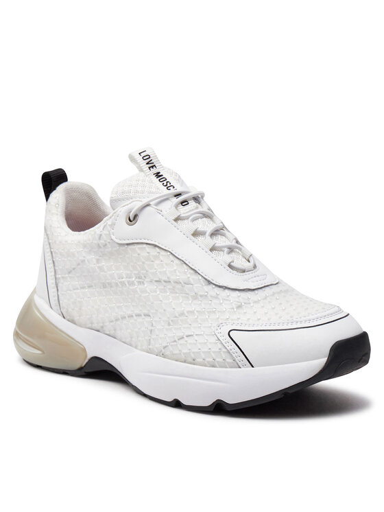 LOVE MOSCHINO LOVE MOSCHINO Sneakersy JA15655G0IIQD10A Biały