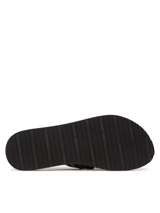 Tommy Hilfiger Tommy Hilfiger Čības uz pirksta TH Webbing Beach Sandal FW0FW08739 Tumši zils