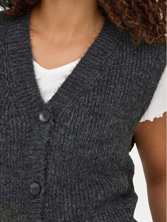 ONLY ONLY Strickjacke Jane 15354283 Grau Regular Fit
