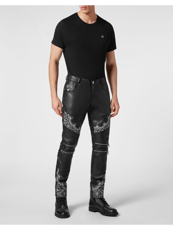 PHILIPP PLEIN PHILIPP PLEIN Spodnie materiałowe 2487 Czarny Skinny Fit