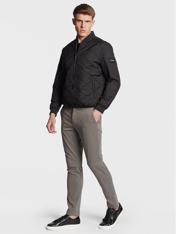 Calvin Klein Calvin Klein Übergangsjacke Crinkle K10K110680 Schwarz Regular Fit