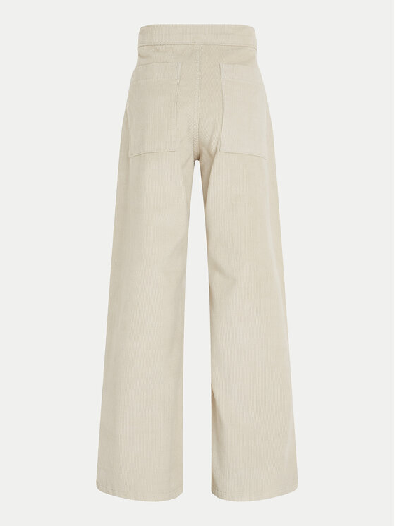 Calvin Klein Jeans Calvin Klein Jeans Hlače iz tkanine IG0IG02615 Bež Straight Fit