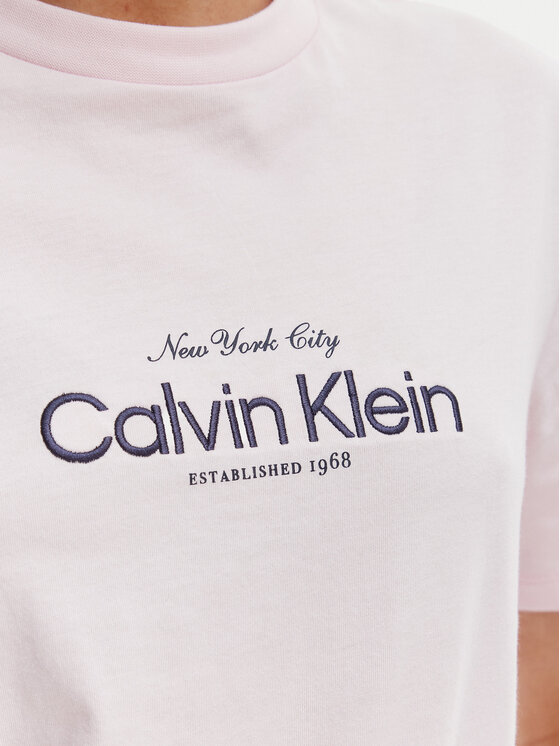 Calvin Klein Jeans Calvin Klein Jeans T-shirt NYC Logo LV047F810G Ružičasta Classic Fit