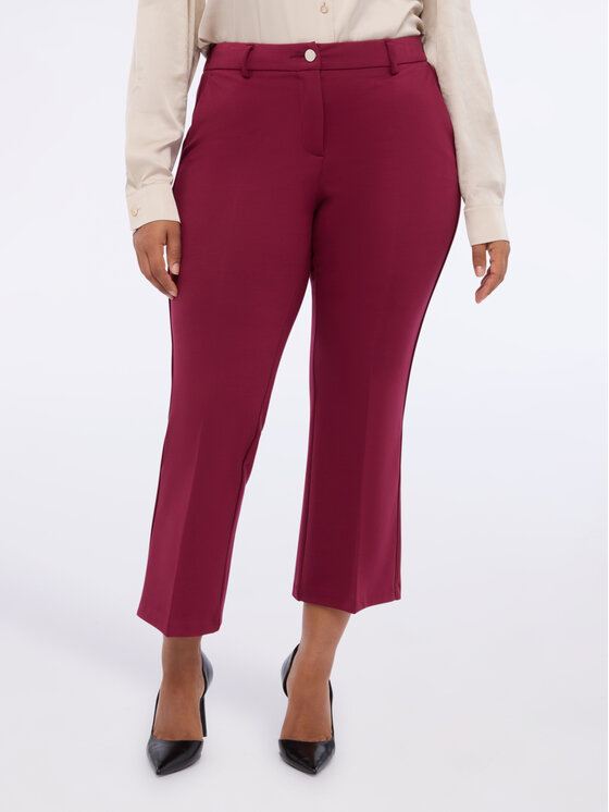 Fiorella Rubino Fiorella Rubino Pantaloni di tessuto P709L002235N036 Bordeaux Flare Fit