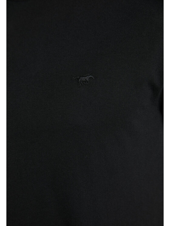 Mustang Mustang T-shirt ALEX C EMBROIDERY Nero Regular Fit