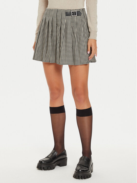 ONLY Plisovaná sukňa Cath 15328931 Čierna Regular Fit