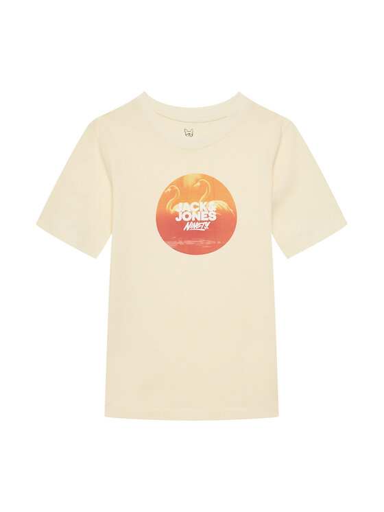 Jack&Jones Junior Jack&Jones Junior Marškinėliai Varenna 12278349 Écru Regular Fit