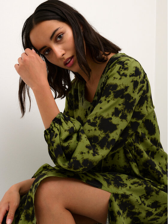 Karen by Simonsen Karen by Simonsen Vestito da giorno Kalinkakb 10104572 Verde A-Line Fit
