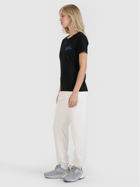 4F 4F T-Shirt SS MIDSHOP TEXTILE Czarny Regular Fit