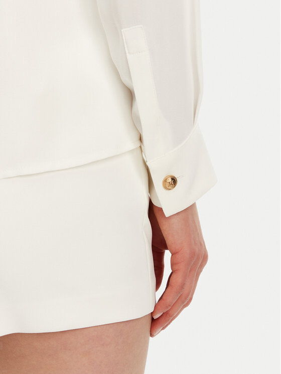 Elisabetta Franchi Elisabetta Franchi Cămașă ca05451e2-360 Alb Regular Fit