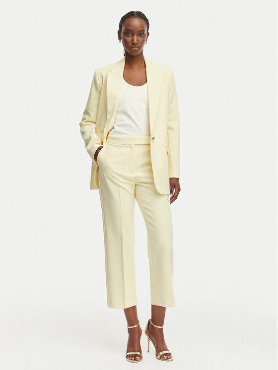 Morgan Morgan Pantaloni di tessuto 261-PVADO.F Giallo Regular Fit