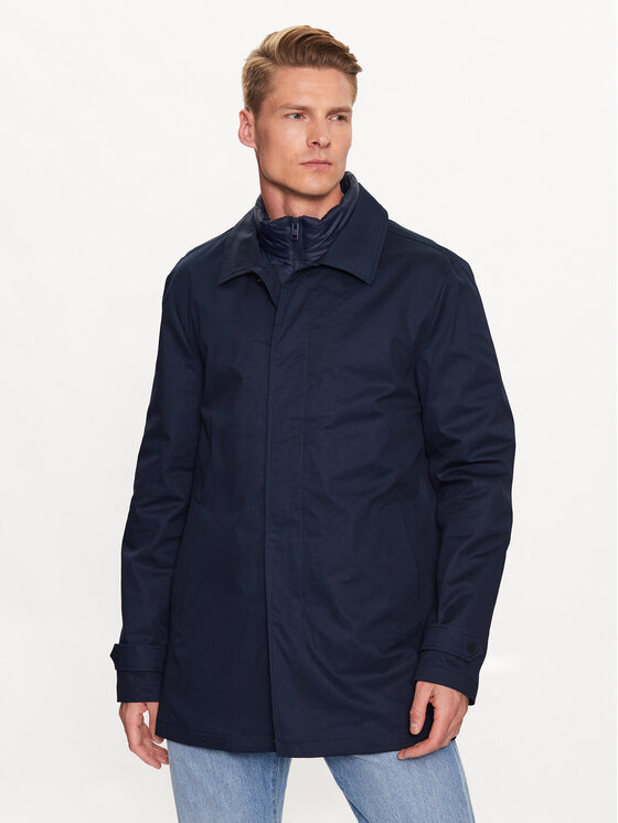 s.Oliver s.Oliver Demisezoninis paltas 2125750 Tamsiai mėlyna Slim Fit