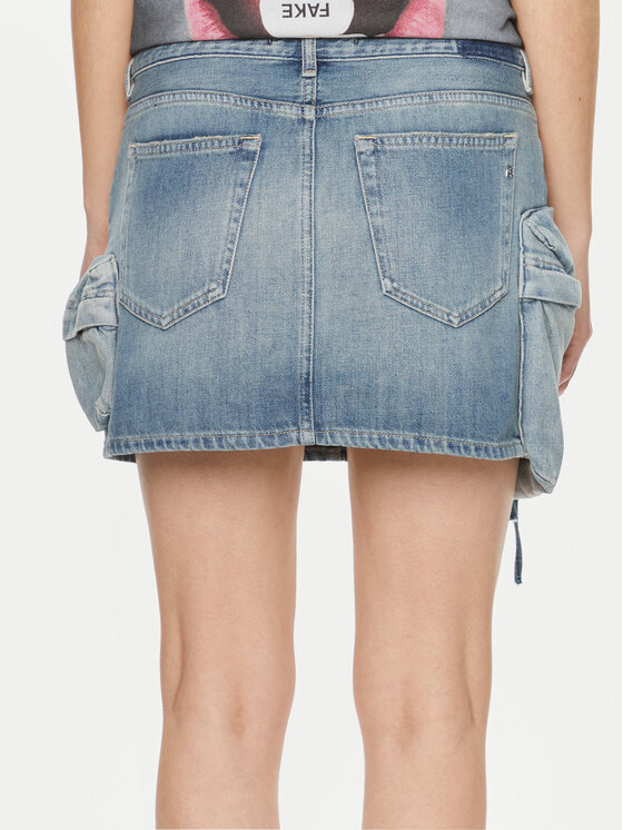 REPLAY Replay Джинсова спідниця W9934 .000.794 Голубий Regular Fit
