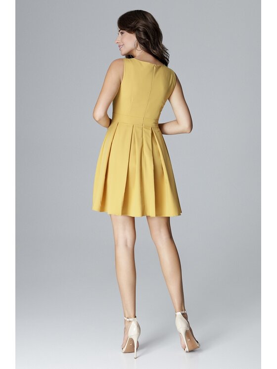 Lenitif Lenitif Vestito L006 Giallo Regular Fit