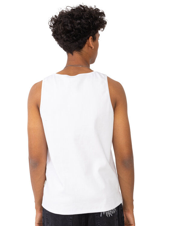 Mercur Mercur Tank top Monument Minilogo Biały Comfortable Fit