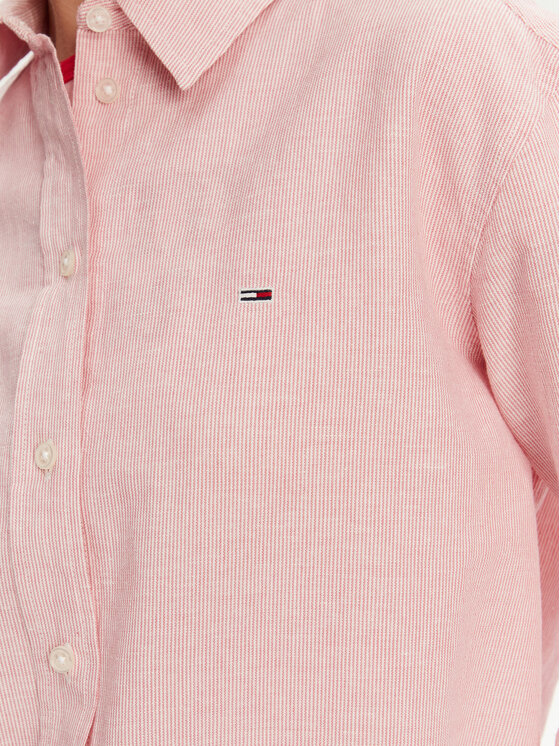 Tommy Jeans Tommy Jeans Košeľa DW0DW20292 Ružová Relaxed Fit