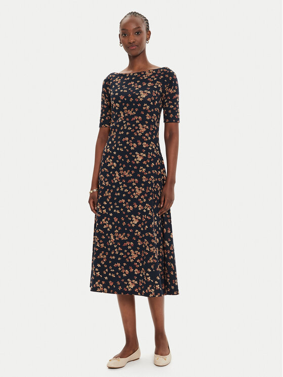 LAUREN RALPH LAUREN Lauren Ralph Lauren Haljina za svaki dan 250946135001 Tamnoplava Slim Fit