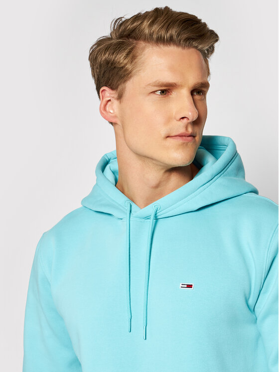 Tommy Jeans Džemperis Tjm Fleece Hoodie DM0DM09593 Mėlyna Regular Fit •  Modivo.lt