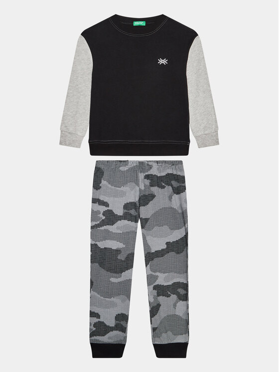 United Colors Of Benetton United Colors Of Benetton Pyjama 3VR50P056 Schwarz Regular Fit