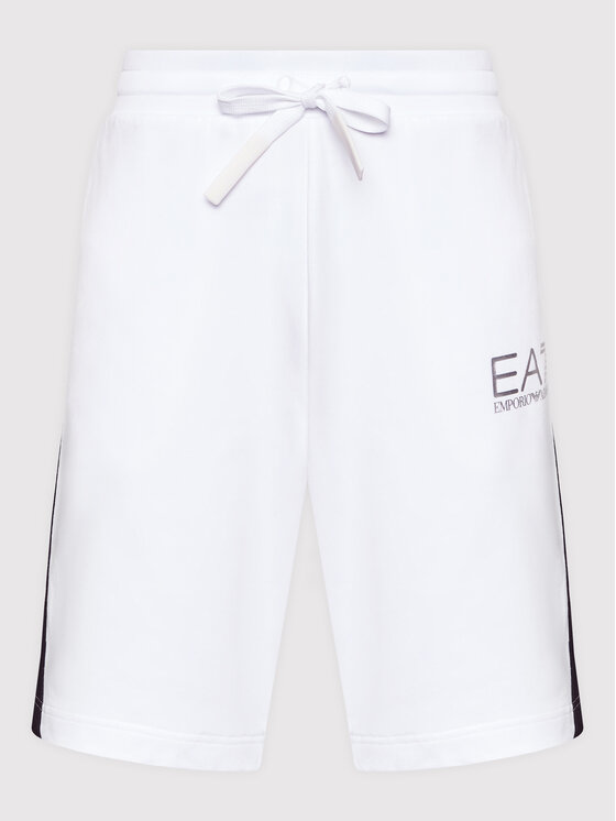 EA7 Emporio Armani EA7 Emporio Armani Pantaloncini sportivi 3LPS66 PJ05Z 1100 Bianco Regular Fit