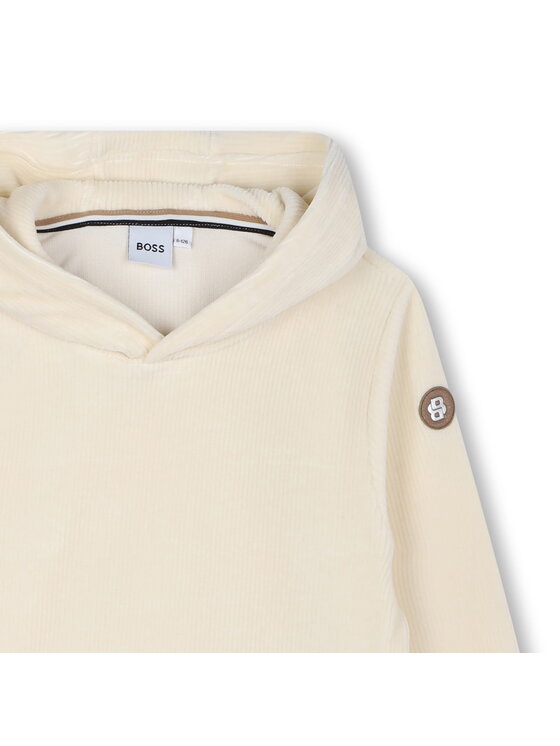 BOSS Boss Bluza J51196/21C Écru Regular Fit