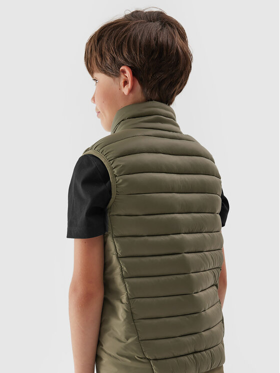 4F 4F Kamizelka 4FJAW23TVJAM040 Khaki Regular Fit