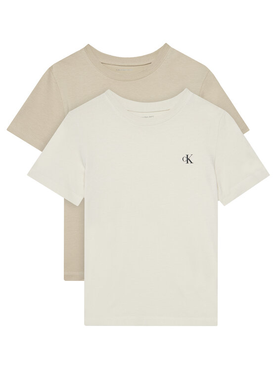 Calvin Klein Jeans Calvin Klein Jeans Set t-shirt majica﻿ Monologo IB0IB01093 D Bež Regular Fit