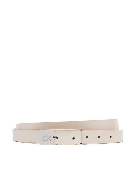 Curea de Damă Calvin Klein Ck Cut Square Buckle 2.0 K60K613155 Alb