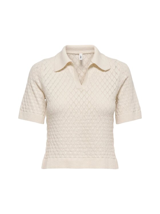 ONLY ONLY T-shirt Polo onlcosima ss structure Beige Regular Fit