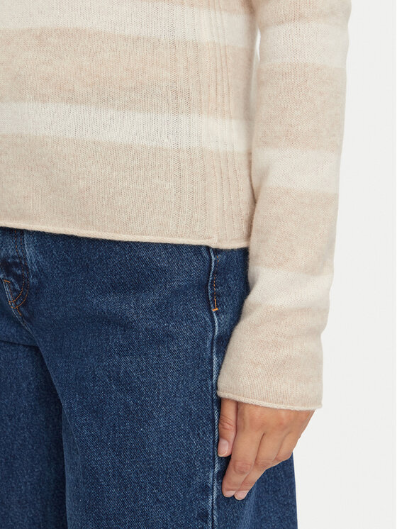 Tommy Hilfiger Tommy Hilfiger Sweter WW0WW44161 Beżowy Regular Fit