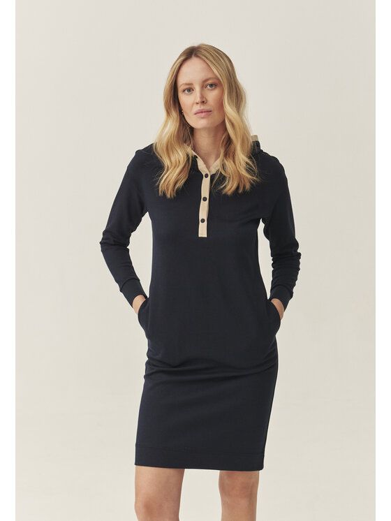 TATUUM TATUUM Sukienka dzianinowa JADE Granatowy Oversize