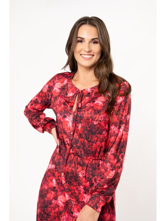 QUIOSQUE QUIOSQUE Každodenné šaty ECCO DRESS Ružová Regular Fit