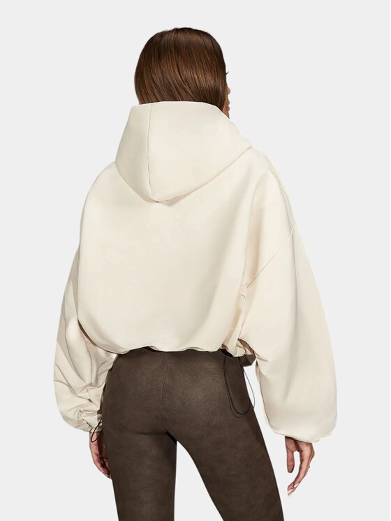 MADE BY SOCIETY MADE BY SOCIETY Kurtka anorak Signature Jacket - J27664 Biały Basic Fit