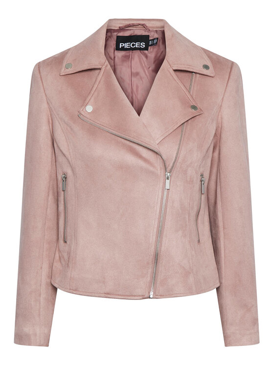 Pieces Pieces Jakna iz umetnega usnja 17134838 Roza Regular Fit