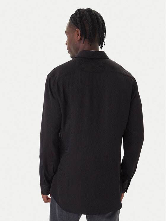 HUGO HUGO Koszula Kenno 50550513 Czarny Slim Fit