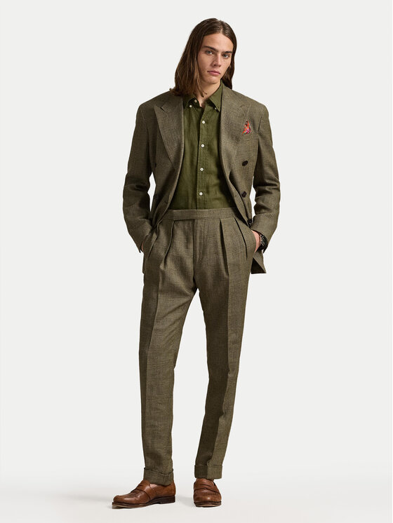 Polo Ralph Lauren Polo Ralph Lauren Cămașă 710968915006 Kaki Slim Fit