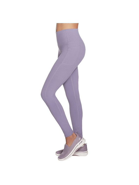 Skechers Skechers Legginsy Skechers Go Walk High Waisted Legging Fioletowy Slim Fit