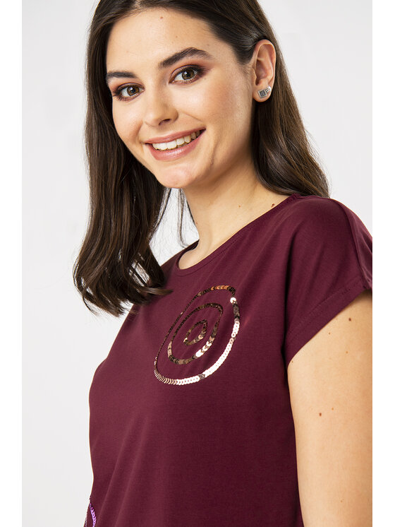 QUIOSQUE QUIOSQUE Halenka 19-TD-171 Bordó Regular Fit