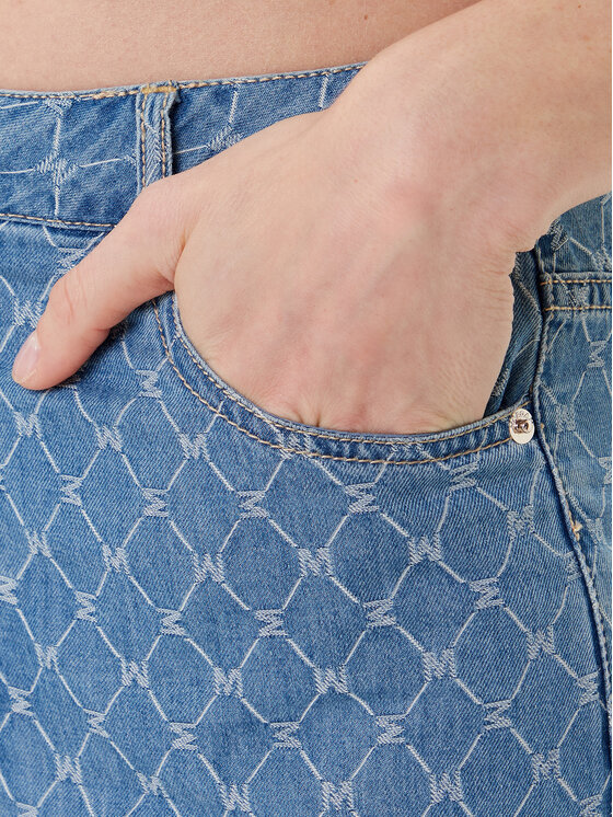 Morgan Morgan Jeans hlače 252-PSTEL Modra Wide Leg