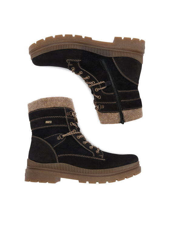Remonte Remonte Schnürschuhe CEO-D0C77-02 Schwarz