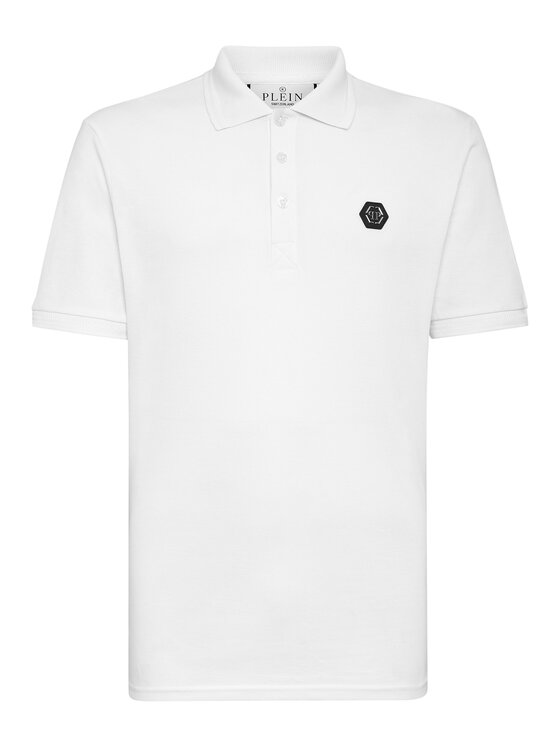 PHILIPP PLEIN PHILIPP PLEIN Polo 295 Biały Slim Fit